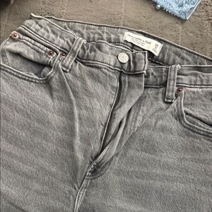 Abercrombie & Fitch Women's High Rise Gray Jeans